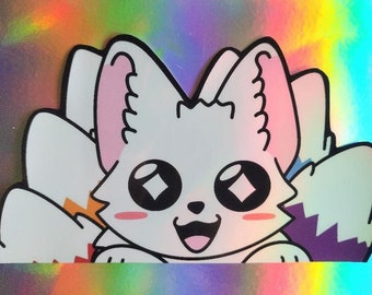 Pegatina holográfica Pride Fox Zing