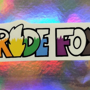 Pride Fox Adesivo impermeabile o magnete