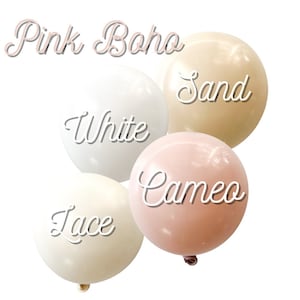 Pink Boho Baby Shower DIY Balloon Garland Kit | Baby Shower | Bridal Shower | Engagement party | First Birthday |