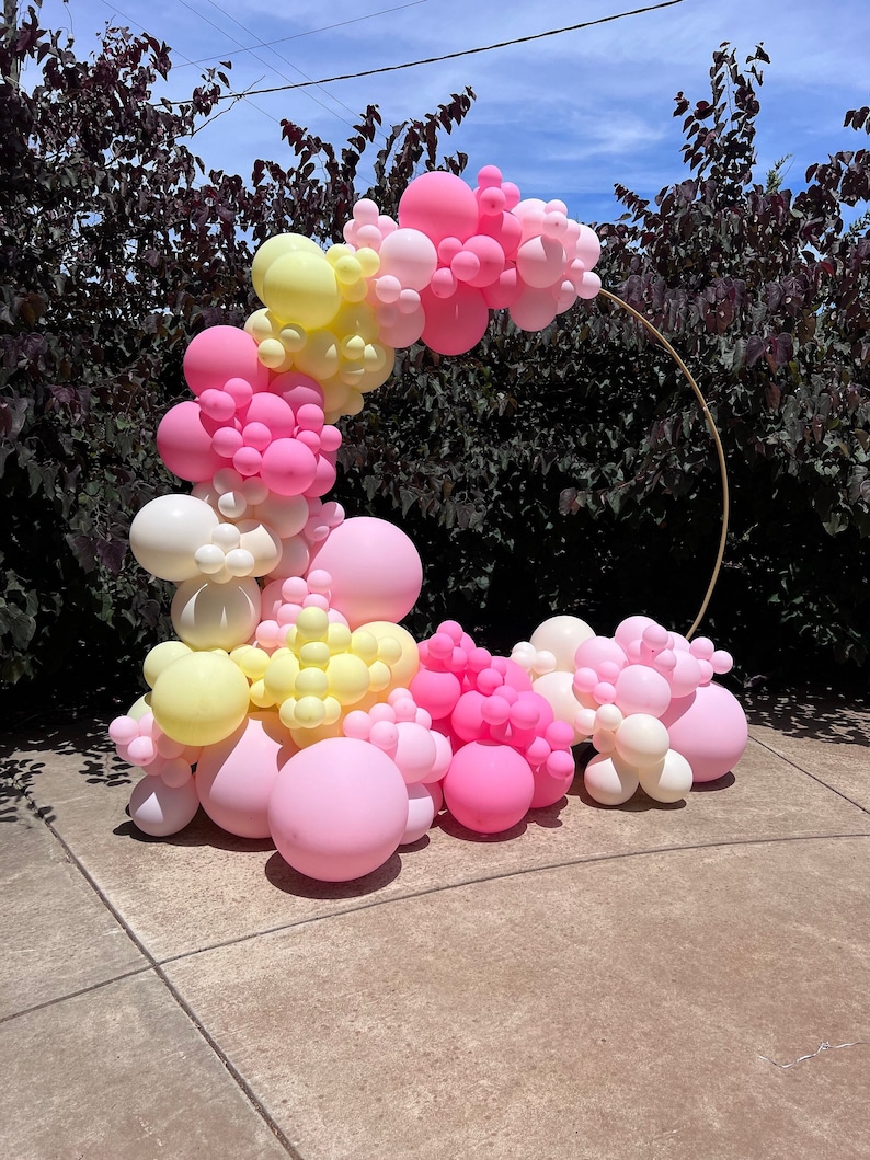 Pink Lemonade DIY Balloon Garland Kit Baby Shower Bridal Etsy