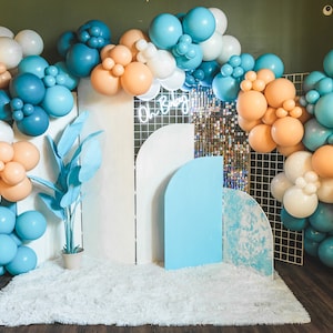 Blue and Orange DIY Balloon Garland Kit | Boy Baby Shower | Bridal Shower | Baby Shower | First Birthday