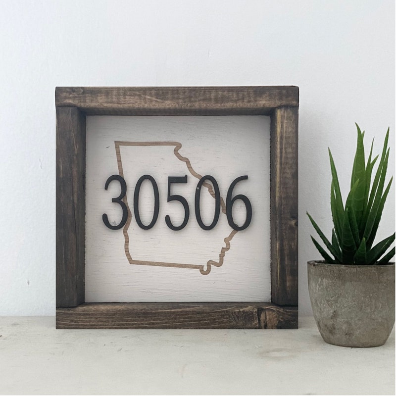Zip Code Signs - Etsy