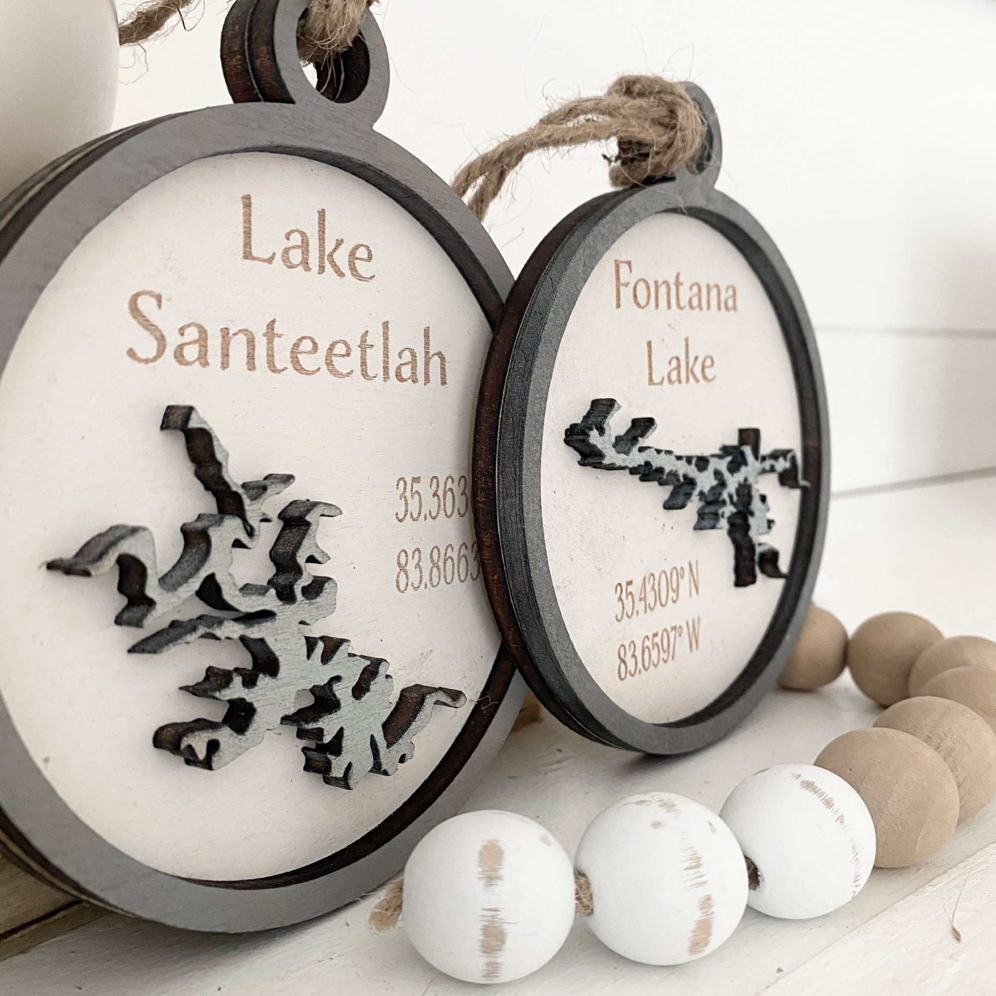 Custom Lake Ornament Custom Lake Gift Tag Lake Gift Lake Etsy