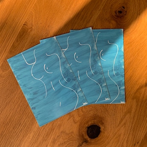 Ansichtkaarten eenregelig Kunst Vrouwenlichaam