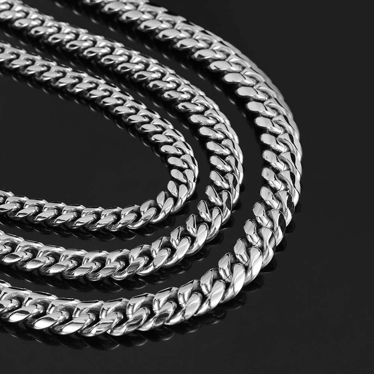 12mm Thick Stainless Steel Cuban Link Chain for Men Thick Chain Necklace Mens Thick Statement