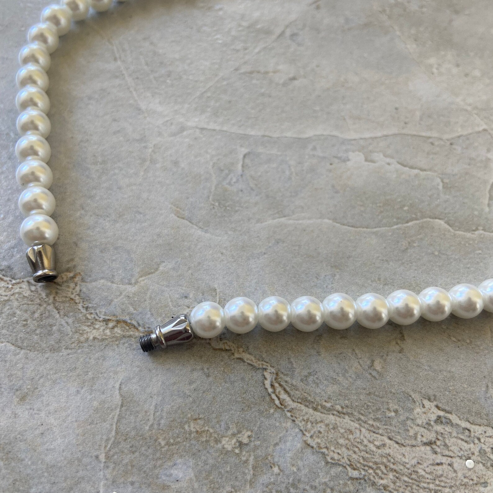 Pearl Necklace for Men Mens Pearl Necklace Chain 6mm Pearl Etsy