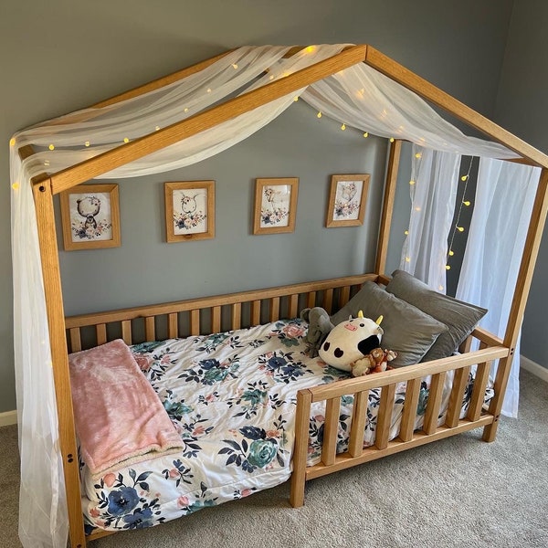 Plans de lit Montessori pour tout-petits (format lit simple uniquement)