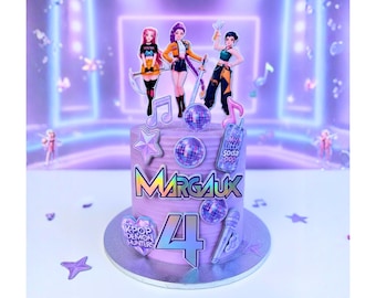 Personalised Cake Topper Set kpop Hunters inspired
