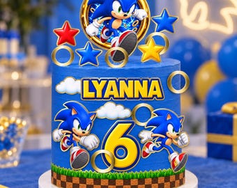 Personalised Cake Topper | Custom Cake Decoration | Any Theme, Any Name - Any Age | Handmade Party Cake Topper | Birthday, Baby Shower More