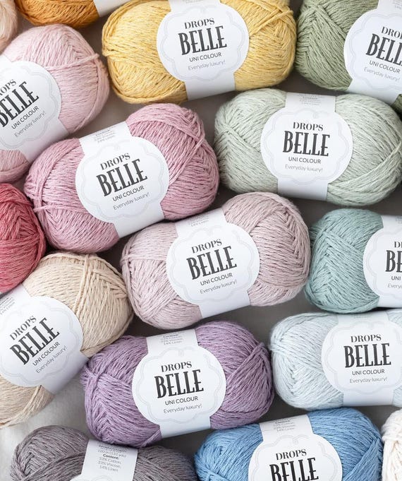 Cotton Viscose Linen Yarn DK – 50g 120m – Summer Knitting & Crochet Yarn – Lightweight Breathable Blend – EU Made