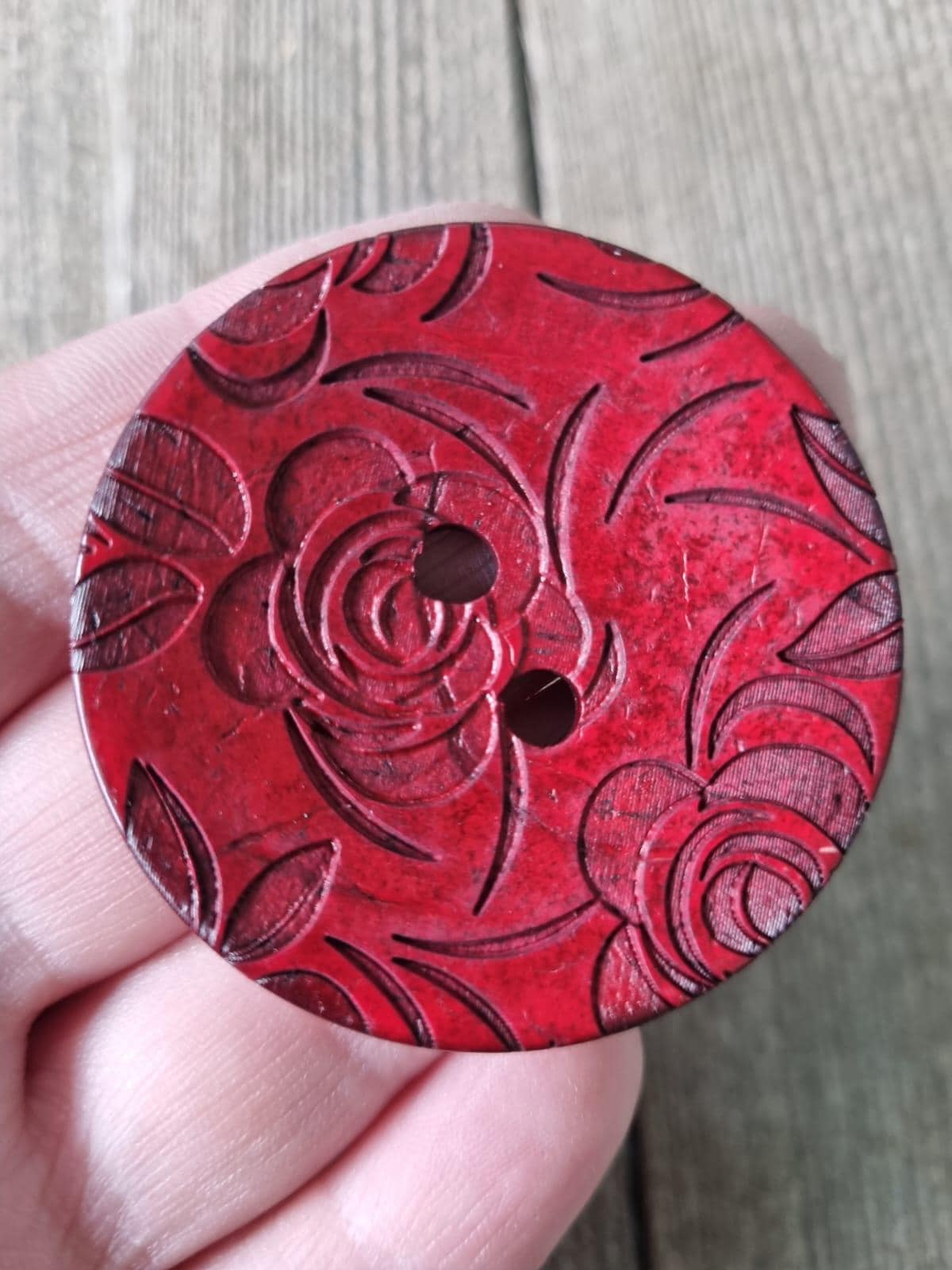 20 Bottoni In Legno Naturale 4 Fori, Colore Rosso Caffè, 25 Mm, Per Cucito, Scrapbooking, Maglioni, Camicie E Lavori Fai Da Te