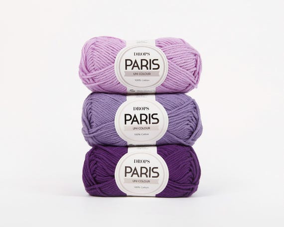 DROPS Paris Cotton Yarn: Aran Worsted Weight, Soft & Durable
