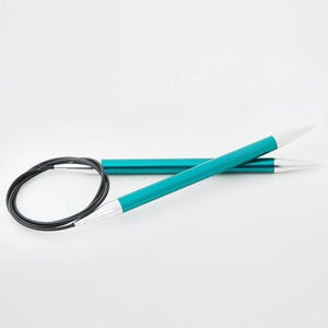 Aiguilles à tricoter circulaires KnitPro Zing : aluminium léger (80 cm)
