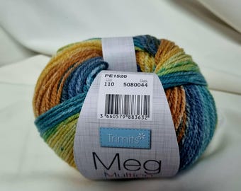 Multicolor Acrylic Yarn: Soft Knitting & Crochet Yarn (50g)