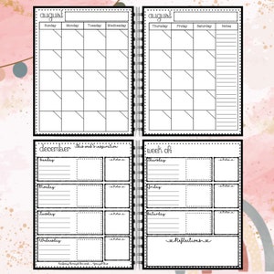 Modern Boho Printable and Customizable Personal Planning Template Homeschool Planner image 5