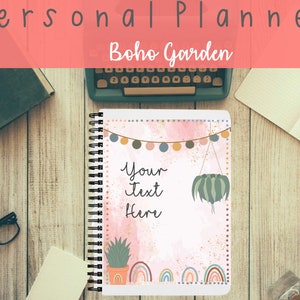 Modern Boho Printable and Customizable Personal Planning Template Homeschool Planner image 1