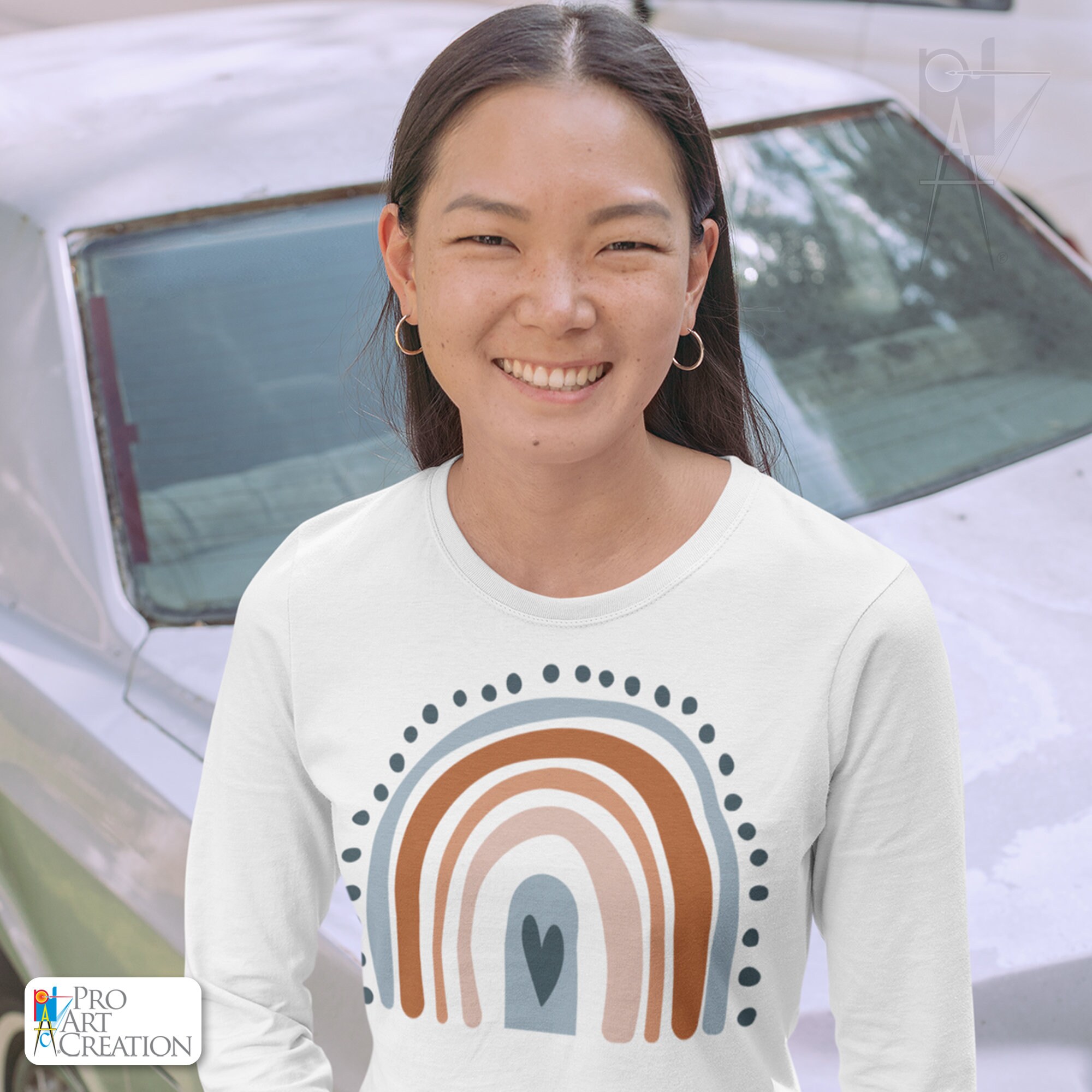 Boho Rainbow High Quality Files for Vinyl Cutting, Printing, Heat