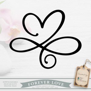 Forever Love | high quality digital files for any kind of printing | stationery | vinyl cutting | heat transfer | engraving | faith design.