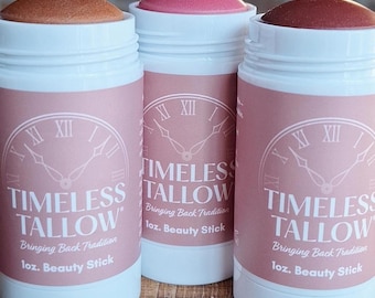 Beauty Stick | Tallow Makeup Stick | Cheeks Lips Eyes | Bronzer
