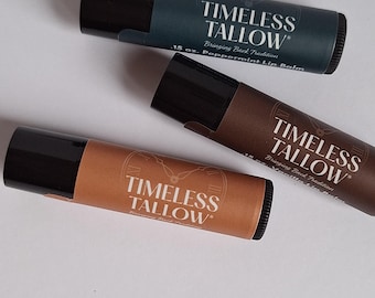 Tallow Lip Balm | Peppermint | Vanilla | Unscented