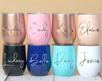 Vaso de vino, Copa de vino personalizada, Vaso de vino personalizado, Favores de despedida de soltera, Copa de vino personalizada, Vaso de vino personalizado con tapa