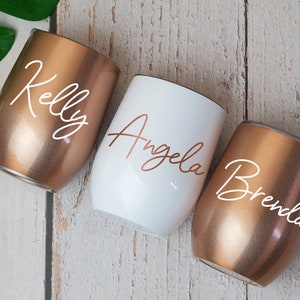 Insulated Wine Tumbler, Personalized Wine Tumbler, Custom Wine Tumbler, Personalized Tumbler, Bachelorette Party Favors, Bridesmaid Gift image 10