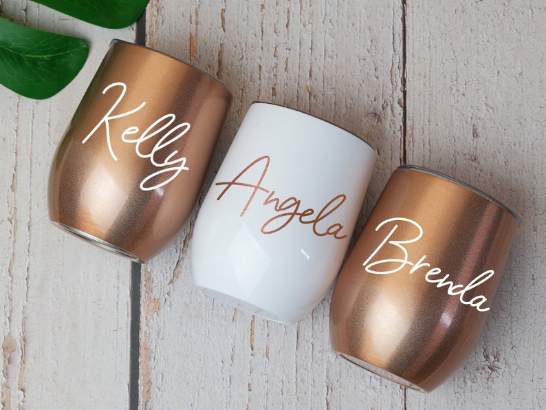 Insulated Wine Tumbler, Personalized Wine Tumbler, Custom Wine Tumbler, Personalized Tumbler, Bachelorette Party Favors, Bridesmaid Gift image 10