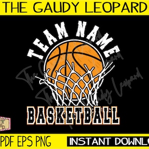 Basketball team, INSTANT DOWNLOAD. cricut, professional basketball, pdf, eps, png, svg, hoops, swish, distress, sports team, net, trending
