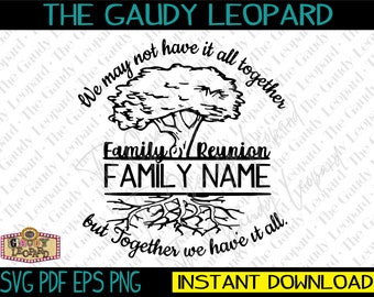 Familientreffen Baum-Grafik, personalisierter Name, Wurzeln-Design (digitaler Download)
