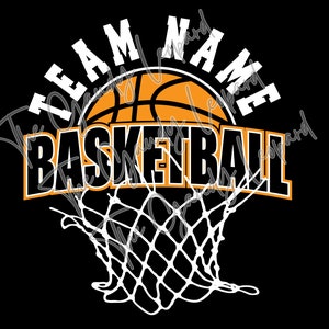 Design de time de basquete, DOWNLOAD INSTANTÂNEO. cricut, basquete profissional, pdf, eps, png, svg, aros, swish, distress, time esportivo