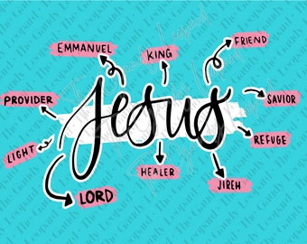 Jesus is Lord King INSTANT DOWNLOAD pdf png eps svg Christian Jesus God YHVH Church