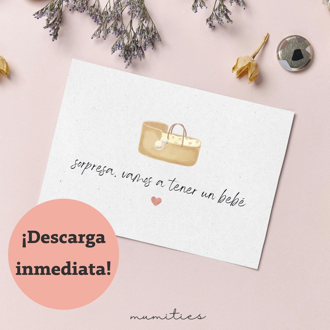 Original Pregnancy Announcement Card for Grandparents, Uncles