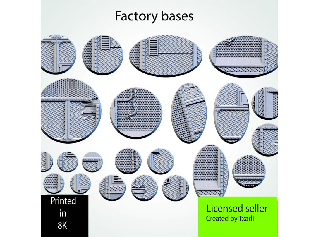 Factory Base Real Txarli Factory Bases, ABS 3.0 Pro Resin, Unpainted - Etsy