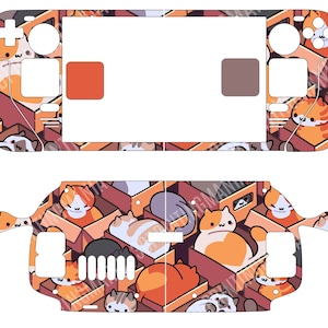 Steam Deck Custom Vinyl Skin - Cute Cats