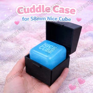 Nice Cube Cuddle Case | 58mm NeeDoh Holder | 3D Printed Fidget Case | Dust Proof Sensory Storage | Squishy Protector Nee Doh