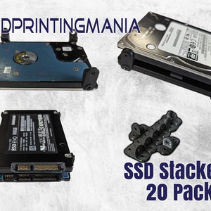SSD Stackers - Pack of 20 - Stand offs - Extensions - Multi - Adapter - Bracket - Holder - 2.5 inch - Storage - PC - Raid - Hard Drive - HD