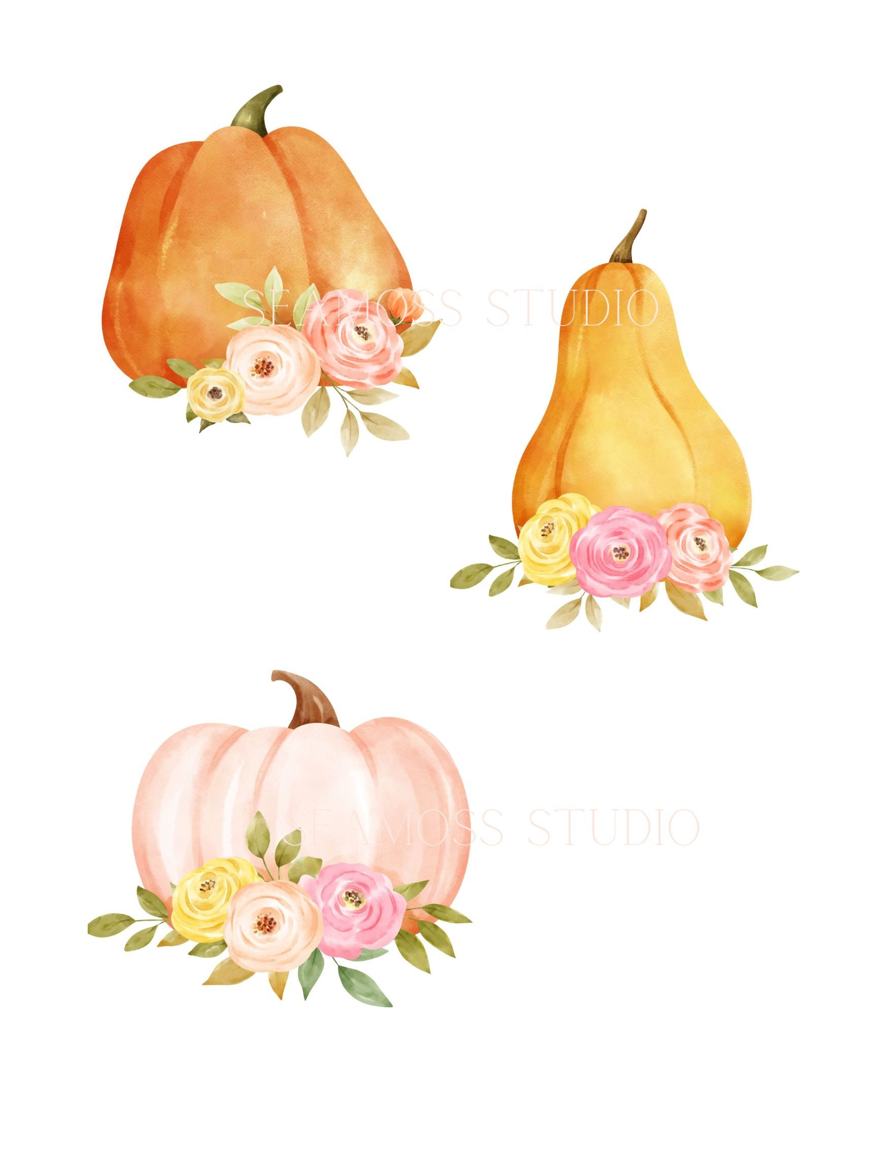 Floral Autumn Printable Wall Art Bundle Fall Flower Art - Etsy