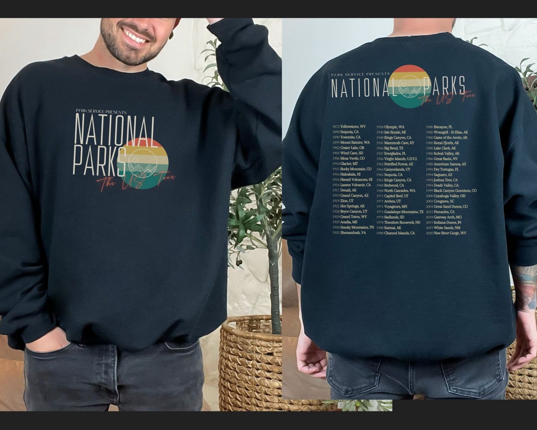 National Parks Concert Tour Retro Vintage Nostalgic Etsy