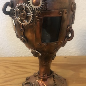 Steampunk wine glass