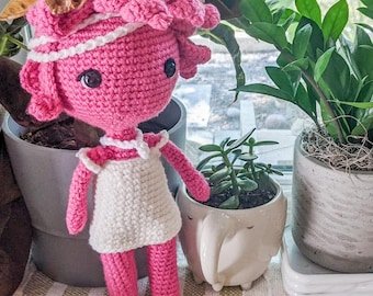 Persephone Crochet Pattern (Digital PDF Download) – Lore Olympus Inspired Doll - Comic - Cute - Mythology - Greek - Roman - DIY Craft