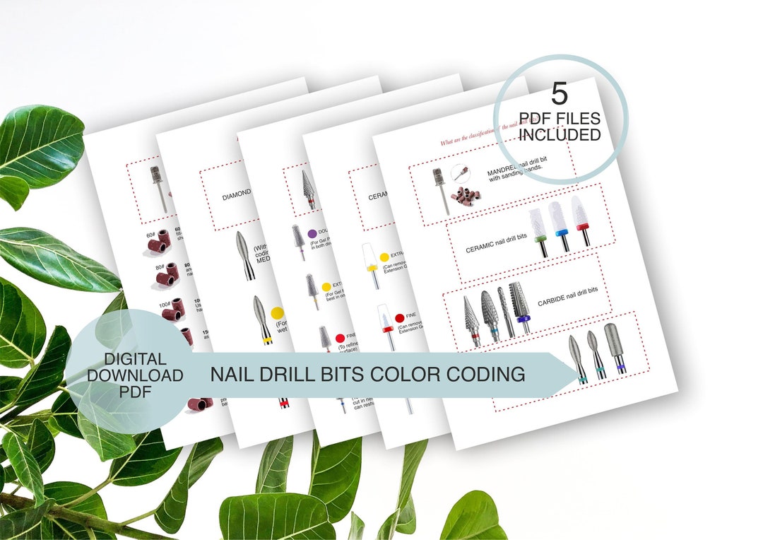 The Most Well Known Nail Drill Bits Color Coding, Grit Qualification