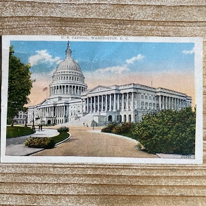 U S Capitol, Washington, D. C. , B S Reynolds, 1970, oblitérée, carte postale ancienne