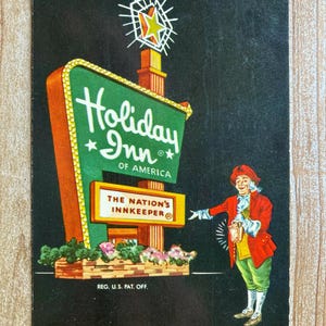 Holiday Inn, l'aubergiste de la nation, 1963, timbre oblitéré, carte postale souvenir vintage