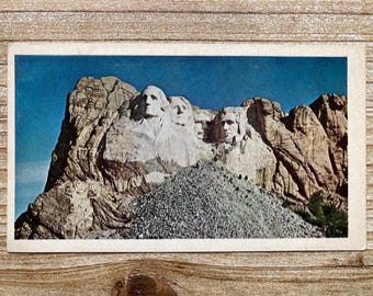 Mount Rushmore National Memorial, South Dakota, Unused, Vintage Souvenir Postcard