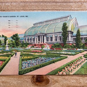 Shaws Garden, St Louis, Missouri, 22 mars 1950, timbre oblitéré, carte postale souvenir vintage