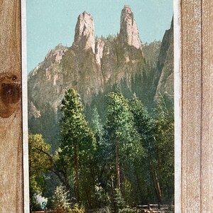 Flèches de la cathédrale, vallée de Yosemite, Californie, 23 mai 1912, Timbre oblitéré, carte postale souvenir ancienne