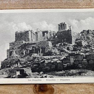 Carte postale, Athènes, Grèce, Propylées, inutilisé, Carte postale souvenir antique