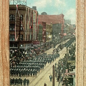 Sailor's Parade, Tacoma, Washington, 27 novembre, ancienne carte postale souvenir