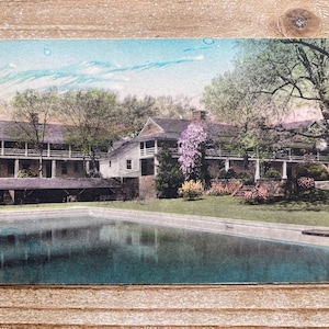 Farmington Country Club, Charlottesville, Virginie, 16374, timbre oblitéré, carte postale souvenir ancienne