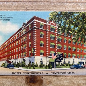 Hotel Continental, Cambridge, Massachusetts, 17 août 1942, timbre oblitéré, carte postale souvenir ancienne